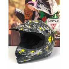 Шлем кроссовый MOTAX цвет Желтый камуфляж M (51-52 см)