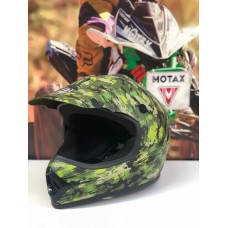 Шлем кроссовый MOTAX цвет Зеленый камуфляж S ( 49-50 см )