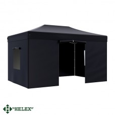 Тент-шатер быстросборный Helex 4342 3x4,5х3м полиэстер черный
